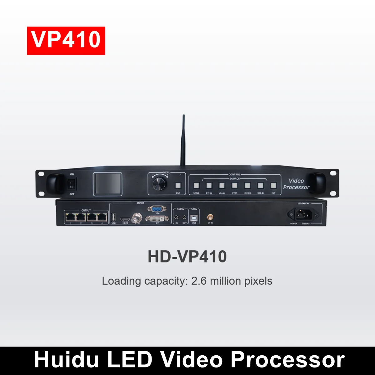 Huidu 3-in-1 LED Video Processor HD-VP410H Including Synchronization Sending Card