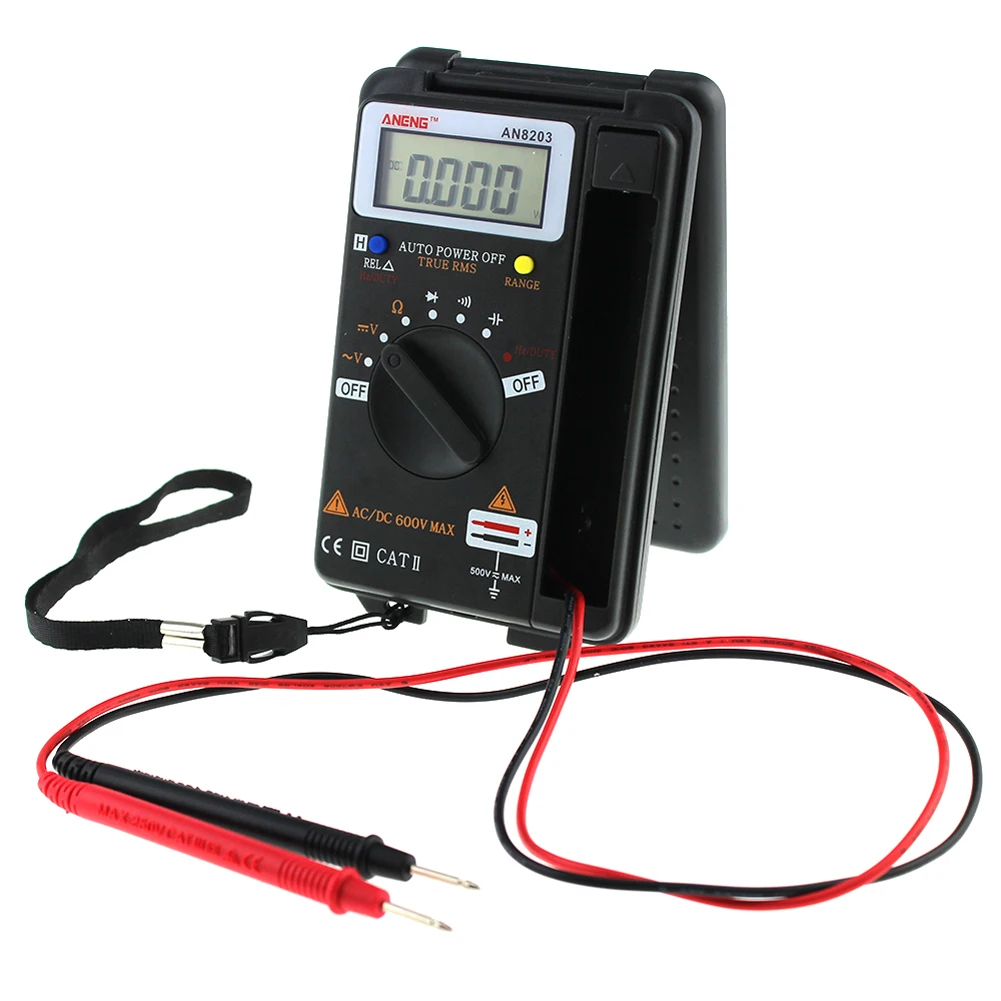 ANENG AN8203 Mini Professional Digital Multimeter 4000 Counts True RMS AC Ammeter Voltage Battery Tester Capacitance Test Meter