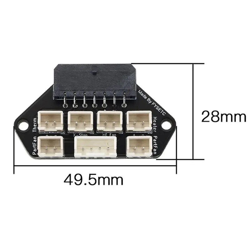 

T69C! 3D Printer Parts VORON V0.1 UMBILICAL FRAME TOOL HEAD Include Chamber Temperature Thermistor and Neopixel Support