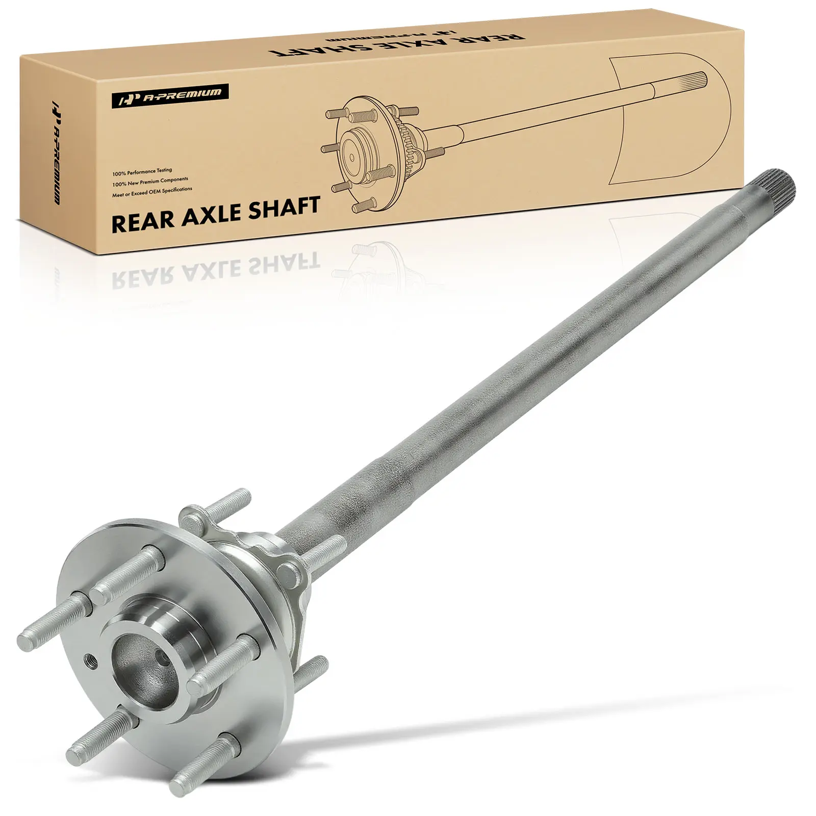 A-Premium Rear Axle Shaft for Jeep Wrangler 2018-2025 with Open Trac-Lok ARB Differential