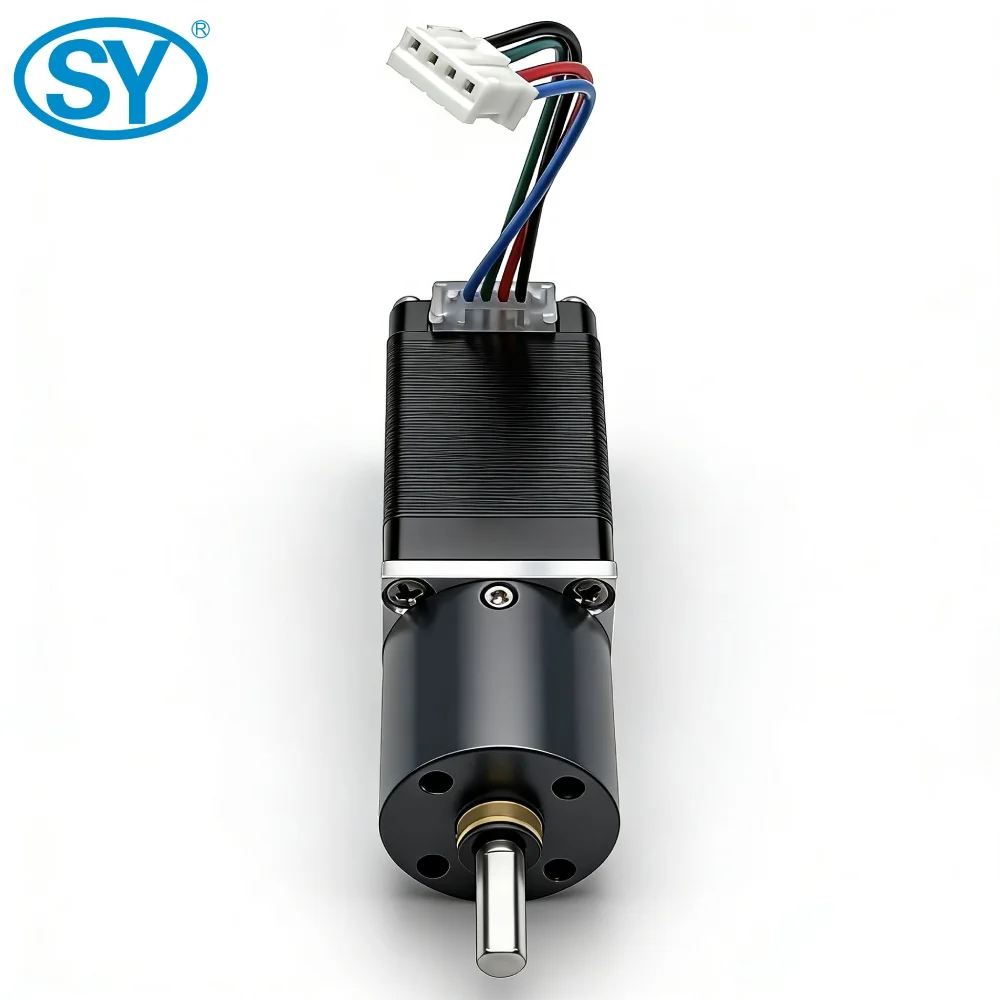Stepper Motor 40mm Nema 8 Planetary Gearbox Reducer Gear Ratio 1:19 1.8° Deg 0.6A 4 Lead Wires 12V Bipolar Hybrid Stepper Motor