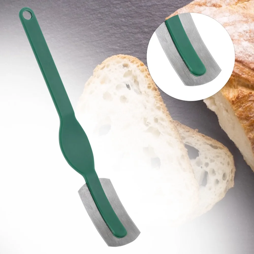 Stainless Steel Blade French Bread Lame Fixed Blade Plastic Handle Dough Scoring Tool Double Edged Blade Ergonomic
