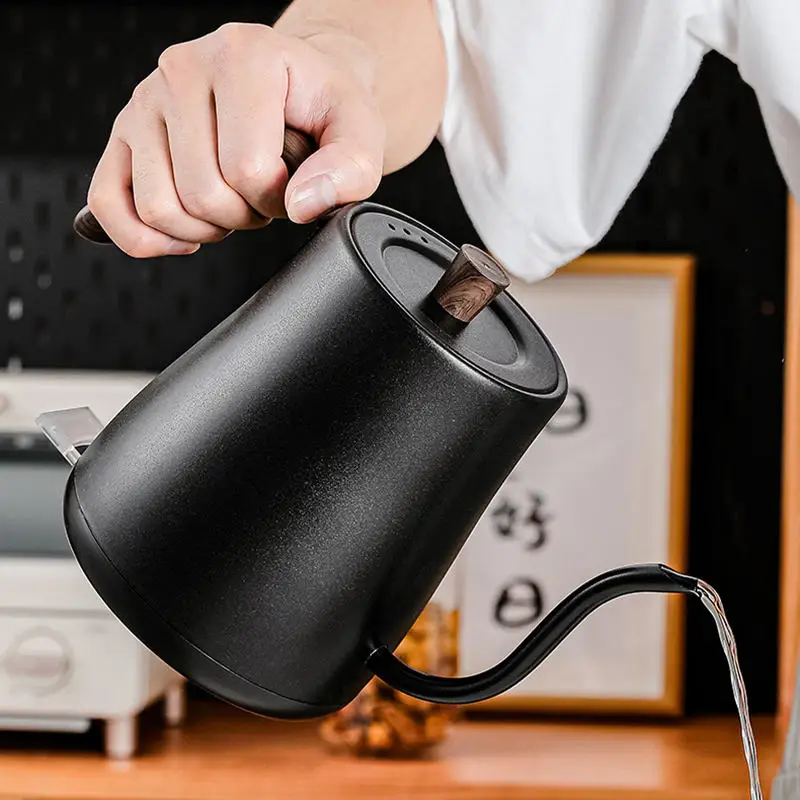 0.8L Electric Drip Coffee Kettle Stainless Steel Teapot Precise flow control Hand Drip Gooseneck Kettle Hand-brewed coffee Maker