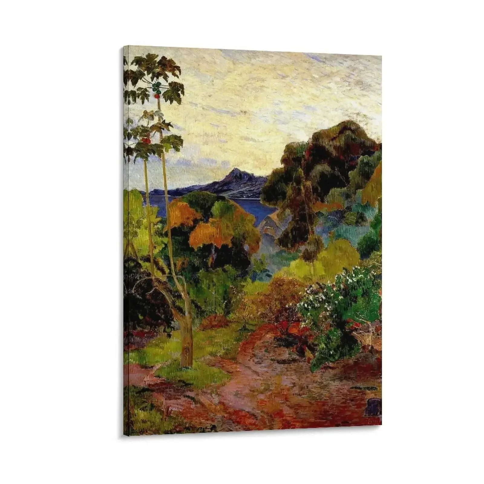 

MARTINIQUE LANDSCAPE : Vintage 1887 Paul Gauguin Print Canvas Painting posters for wall Decorative paintings