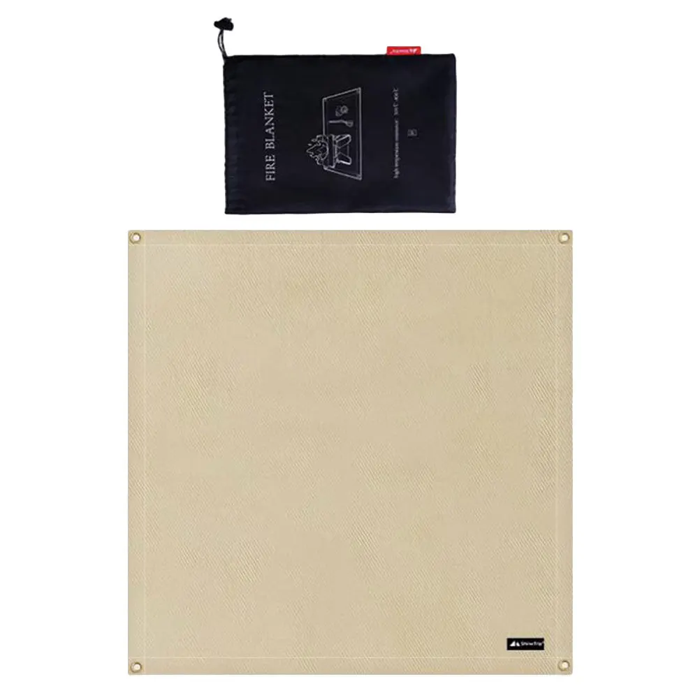 1 pezzo di coperta in fibra di vetro resistente al calore con tappetino ignifugo per campeggio all'aperto, barbecue, protezione per stufa, copertura di sicurezza ignifuga