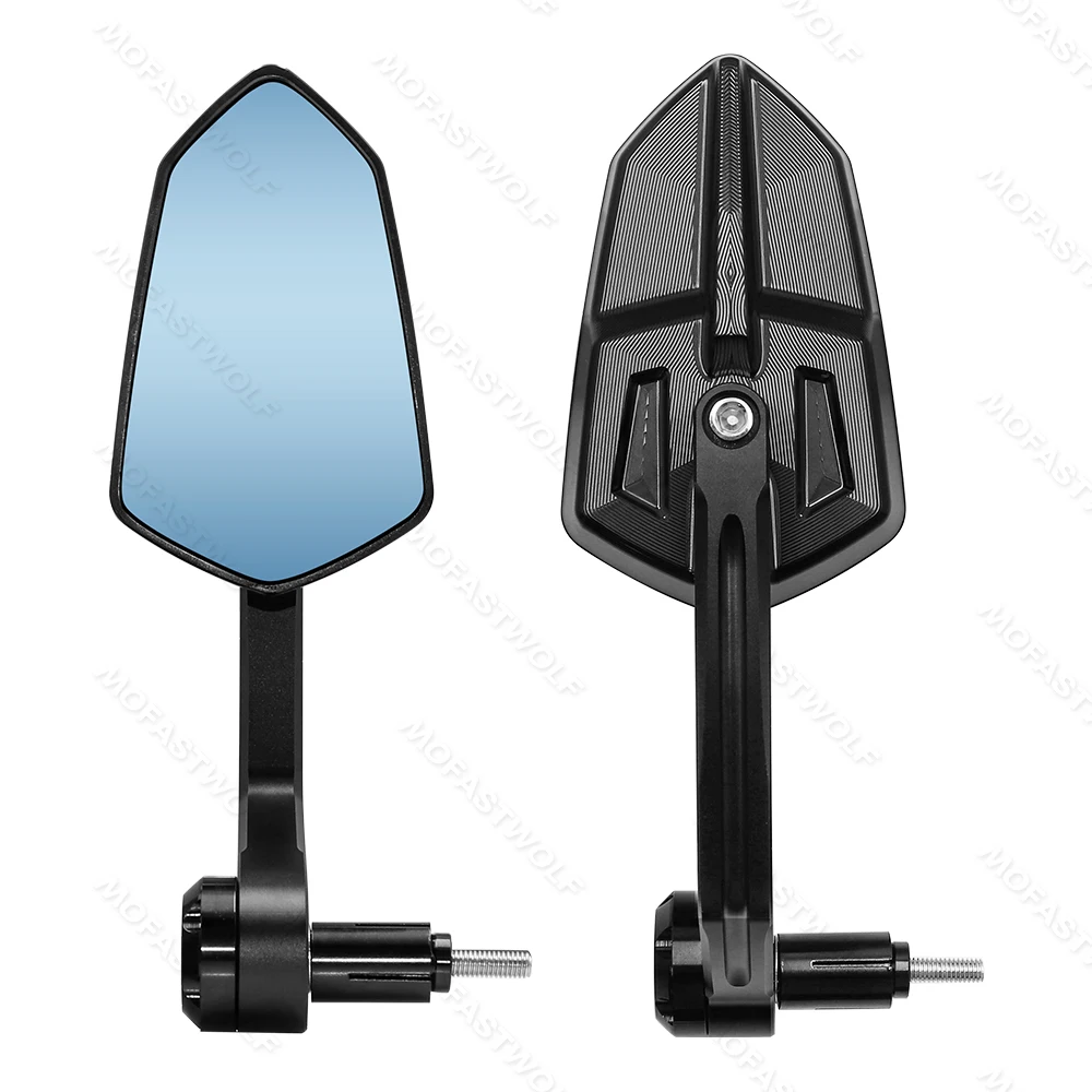 

7/8" 22mm Motorcycle Adjustable Angle Side Mirrors Universal Scooter Bar End Handlebar Mirror Rear View Mirror Accessories