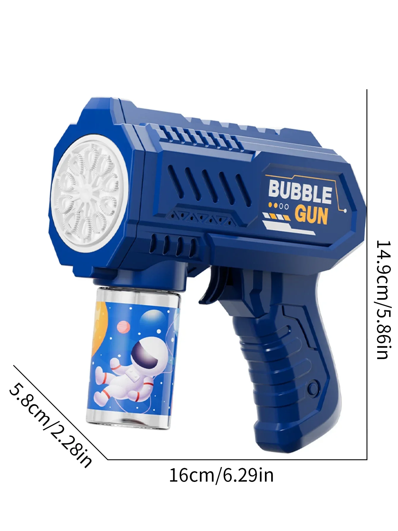 Vollautomatische Seifenblasenpistole, Raketenblasenmaschine, automatisches Gebläse mit Seifenblasenflüssigkeit, Spielzeug für Kinder, Strand, Outdoor, Seifenblasen-Geschenke – Detail 14