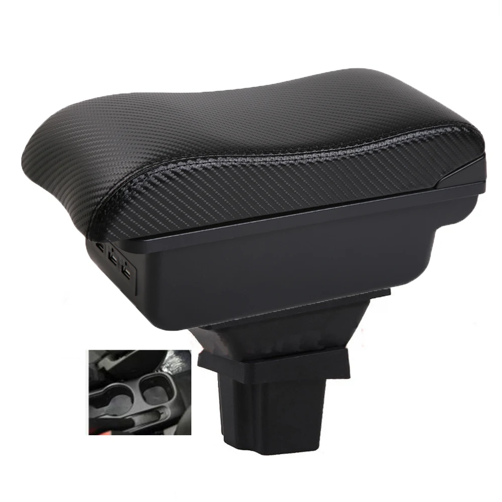 Per auto Trax Tracker Holden scatola bracciolo console centrale custodia supporto gomito conducente fibra di carbonio