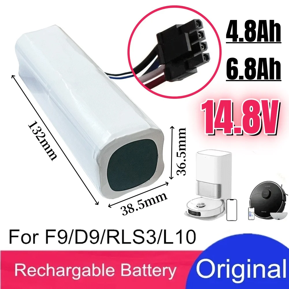 

Replacement Battery 14.4V/14.8V 4800mAh STYTJ02ZHM For Xiaomi Mijia Mi Sweeping Mopping Robot Vacuum Cleaner 1T