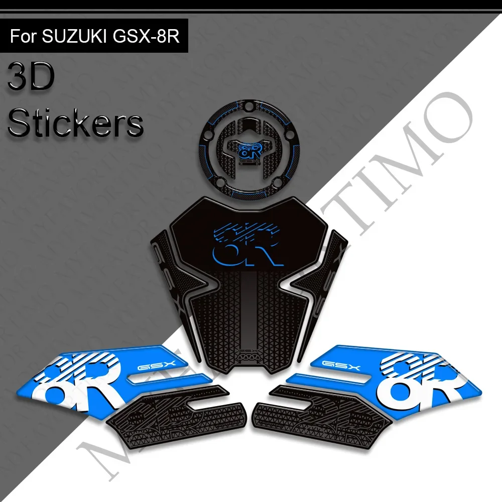 GSX 8R For Suzuki GSX8R Motorcycle Tank Pad Side Grips Gas Fuel Oil Kit Knee Protection Stickers Decals adhesive 2024 2025