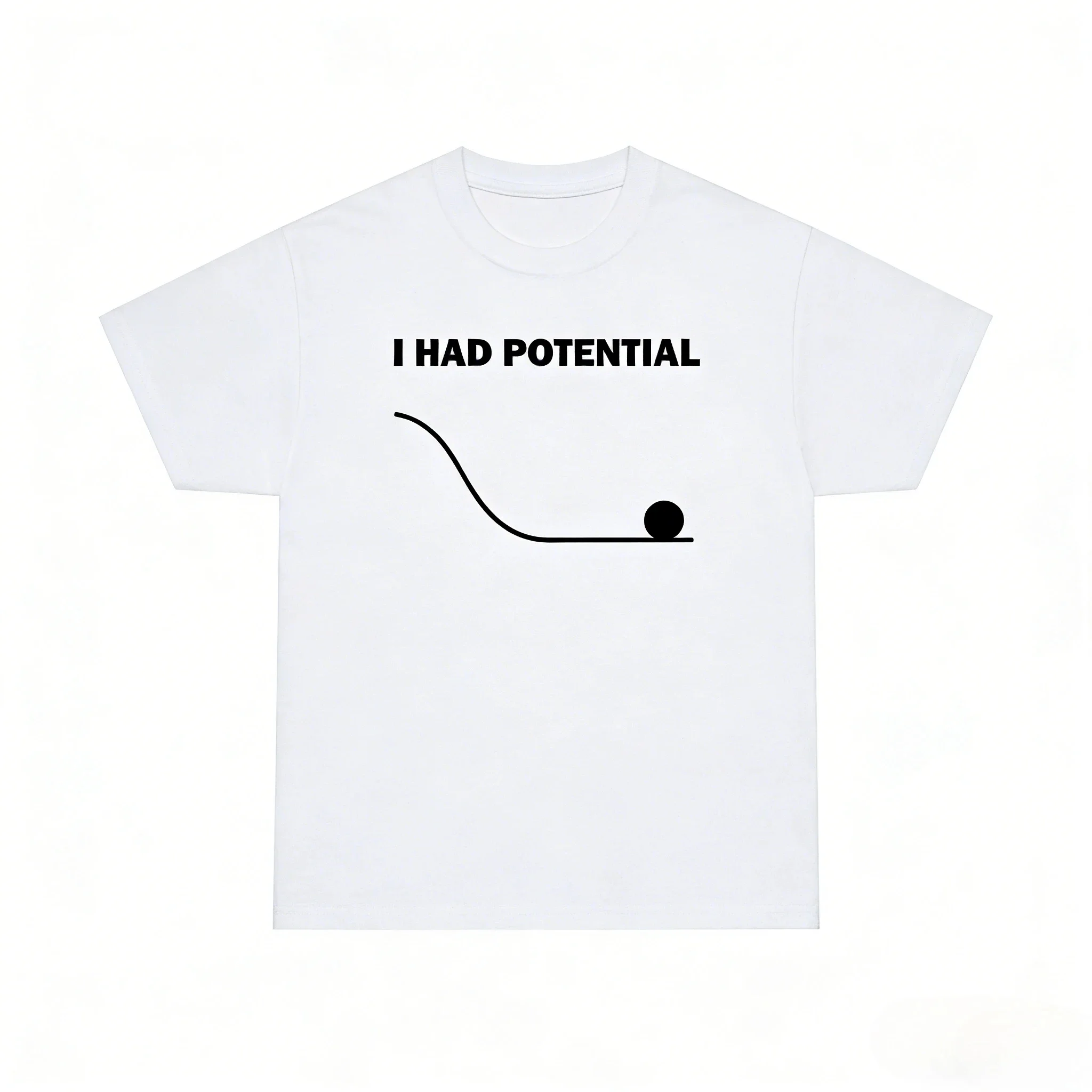 Hail Mary “I Had Potential” Unisex Shirt 2026 Summer New Fashion Y2k Men Short Sleeve Tshirt