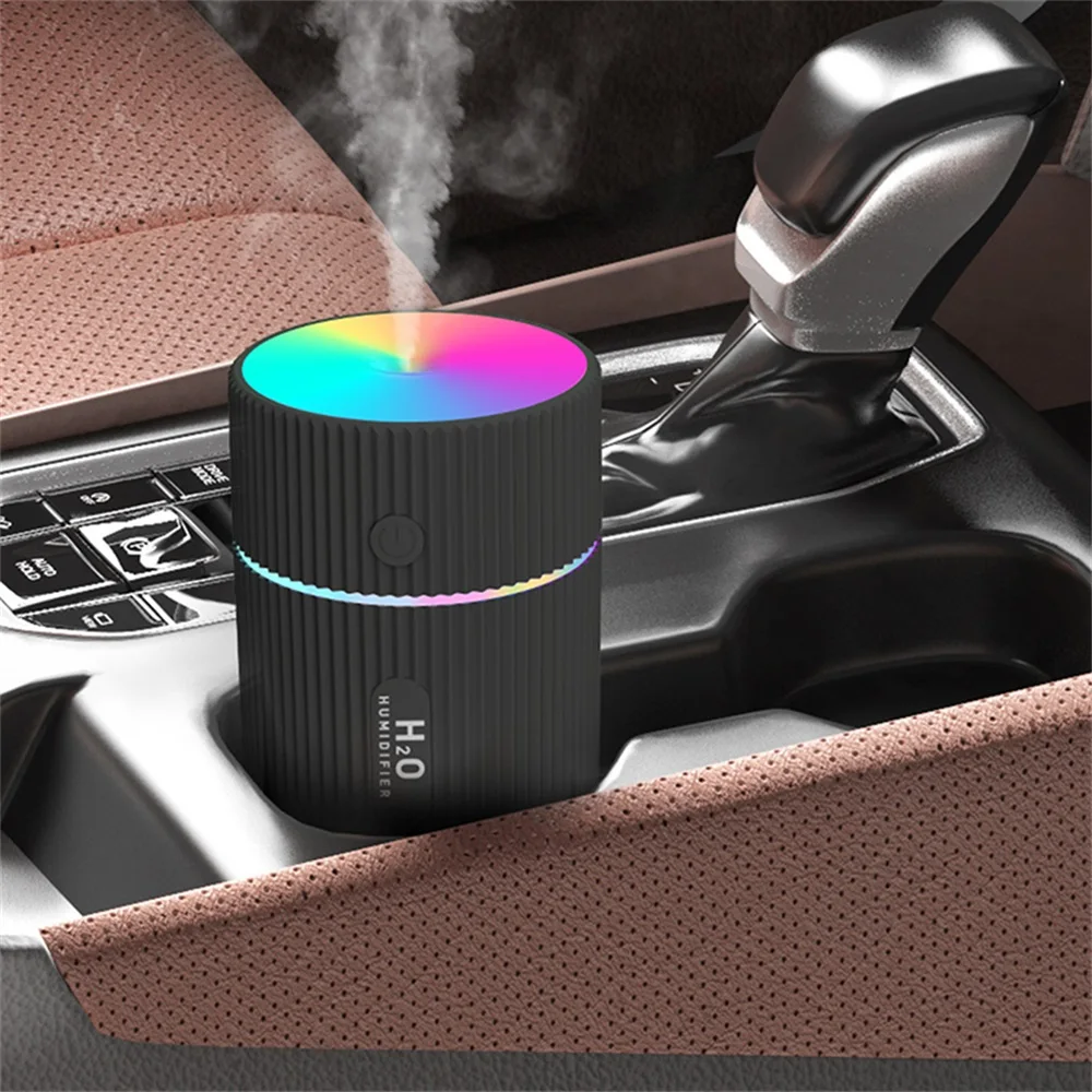 220ML Mini Car Air Humidifier USB Ultrasonic Essential Oil Diffuser Smart Purifier Home Aroma Anion Mist Maker LED Night Light