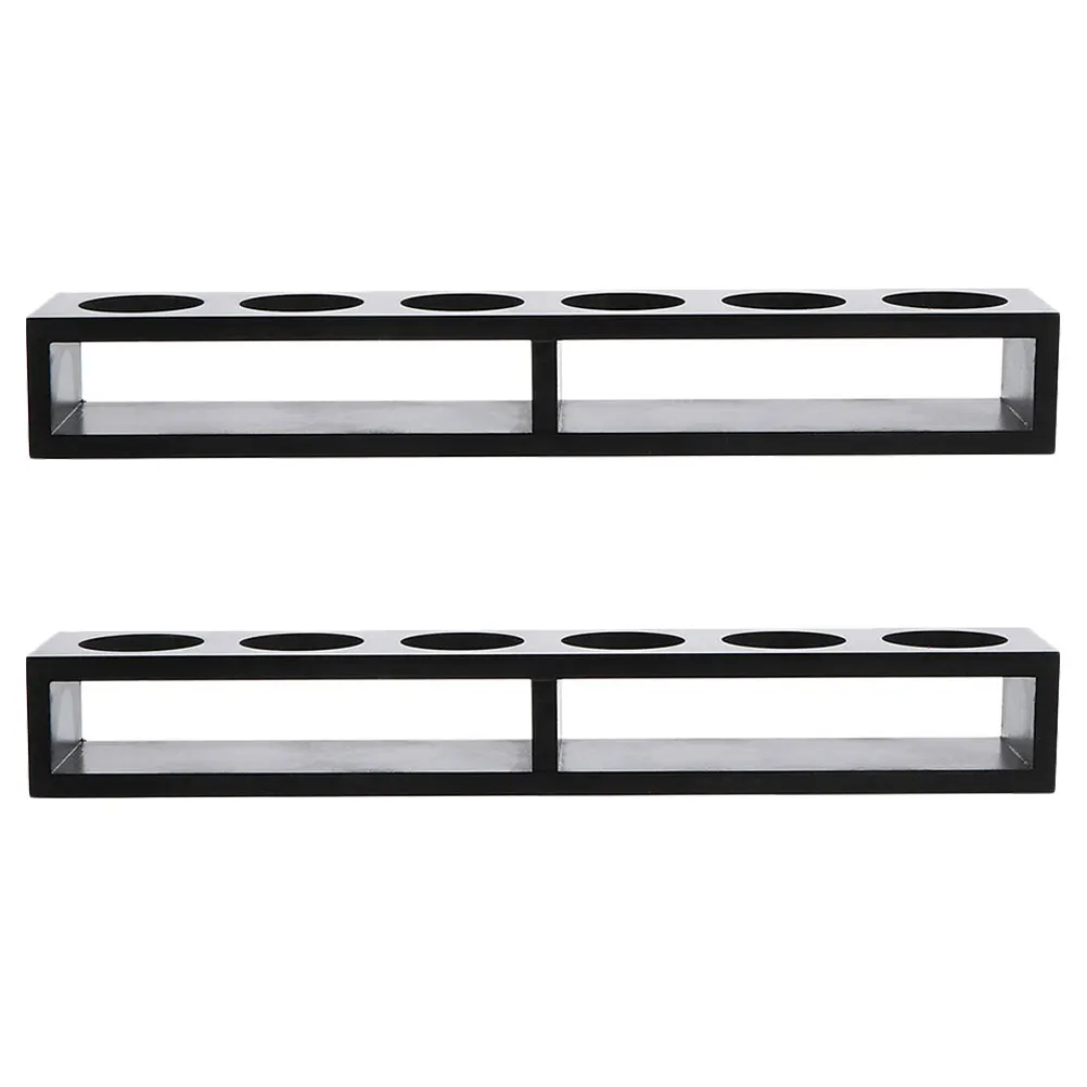 

2pcs Holder Glass Drainer Storage Bracket Shot Stand Organizer Black Cup Glass Cup Storage Shelf Rack Mug Rack
