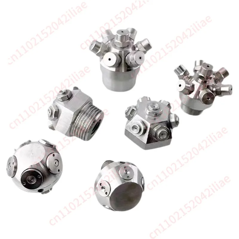 7-Head internal thread large flow process tank cleaning nozzle Garden multi-head solid cone spray bottle cleaning nozzle
