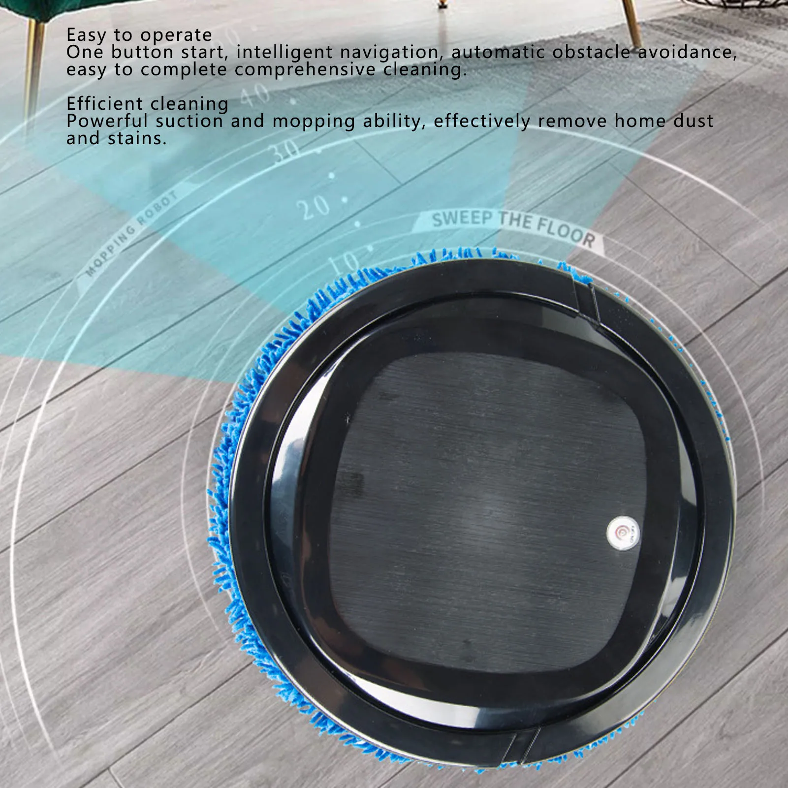 

Robot Mopping Machine, Smart Mopping Robot Vacuum Cleaner - Automatic Sweeping and Mopping Machine for Home