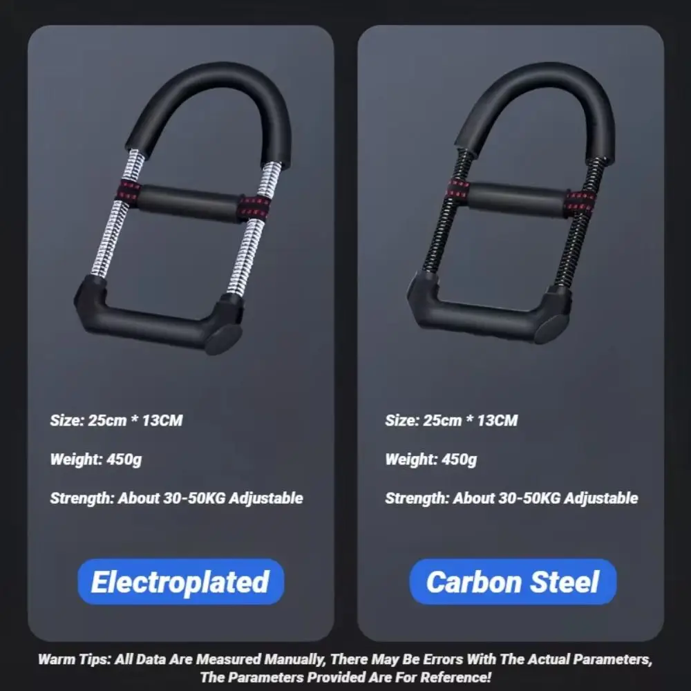 Draagbare verstelbare armtrainer Workout Training Lente Polstrainer Koolstofstaal Antislip Handgrijper Fitnessapparatuur