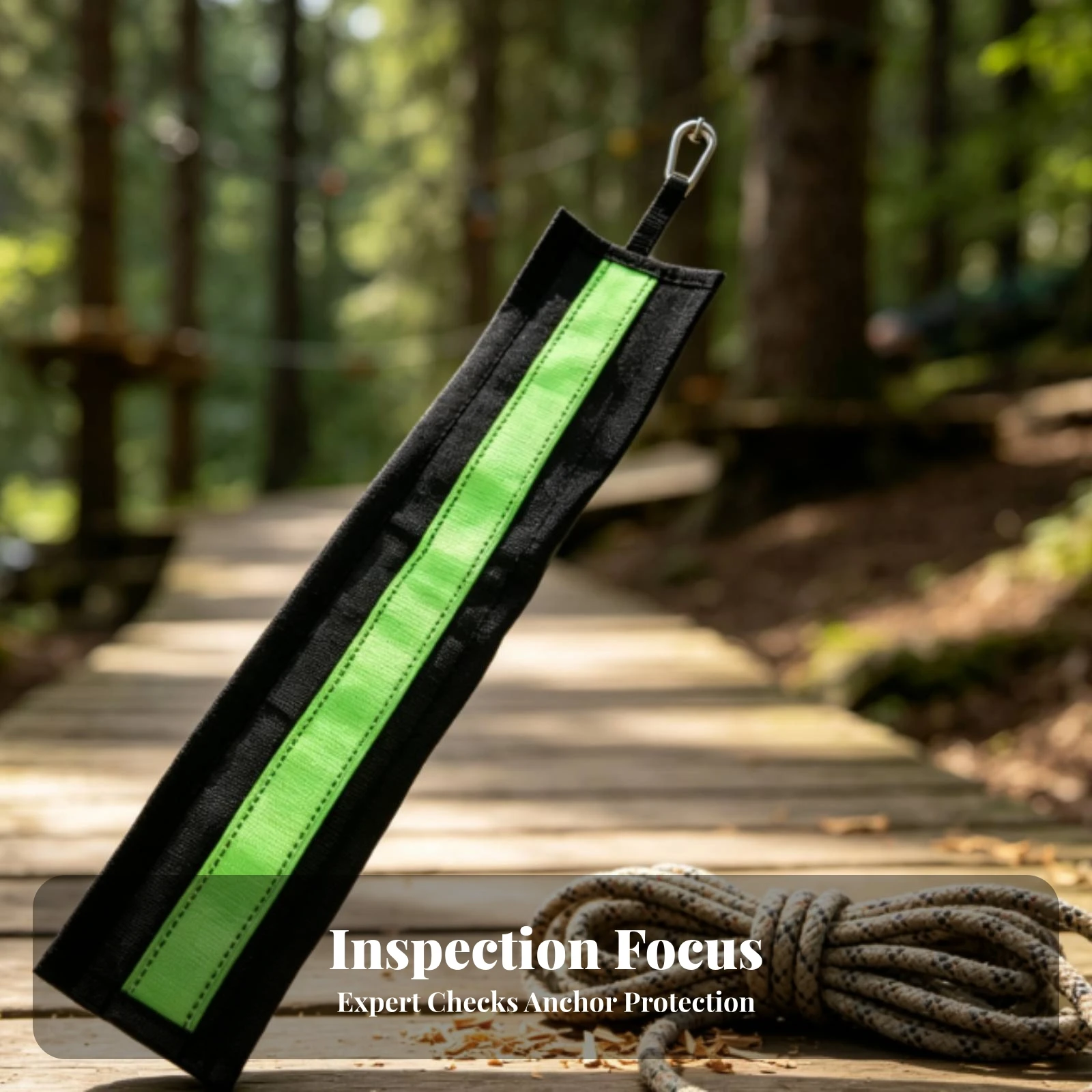 Rope Guard Sleeve Wear-Resistant Abrasion Sleeve Guard Cover Woven Gear Portable for Climbers, Mountaineering