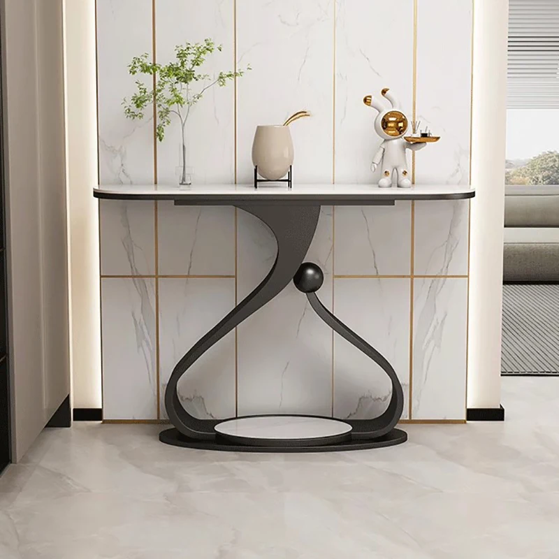 Design Glam Console Table Metal Legs French Glamour Retro Console Table Elegant Modern Tavolo Consolle Entrance Hall Furniture