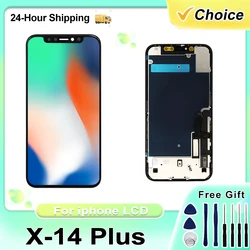 OLED For iPhone X XR XS MAX Display 3D Touch Screen Digitizer For 11 Pro 12 Mini 13 Pro Max 14 Plus 15 LCD Replacement Parts