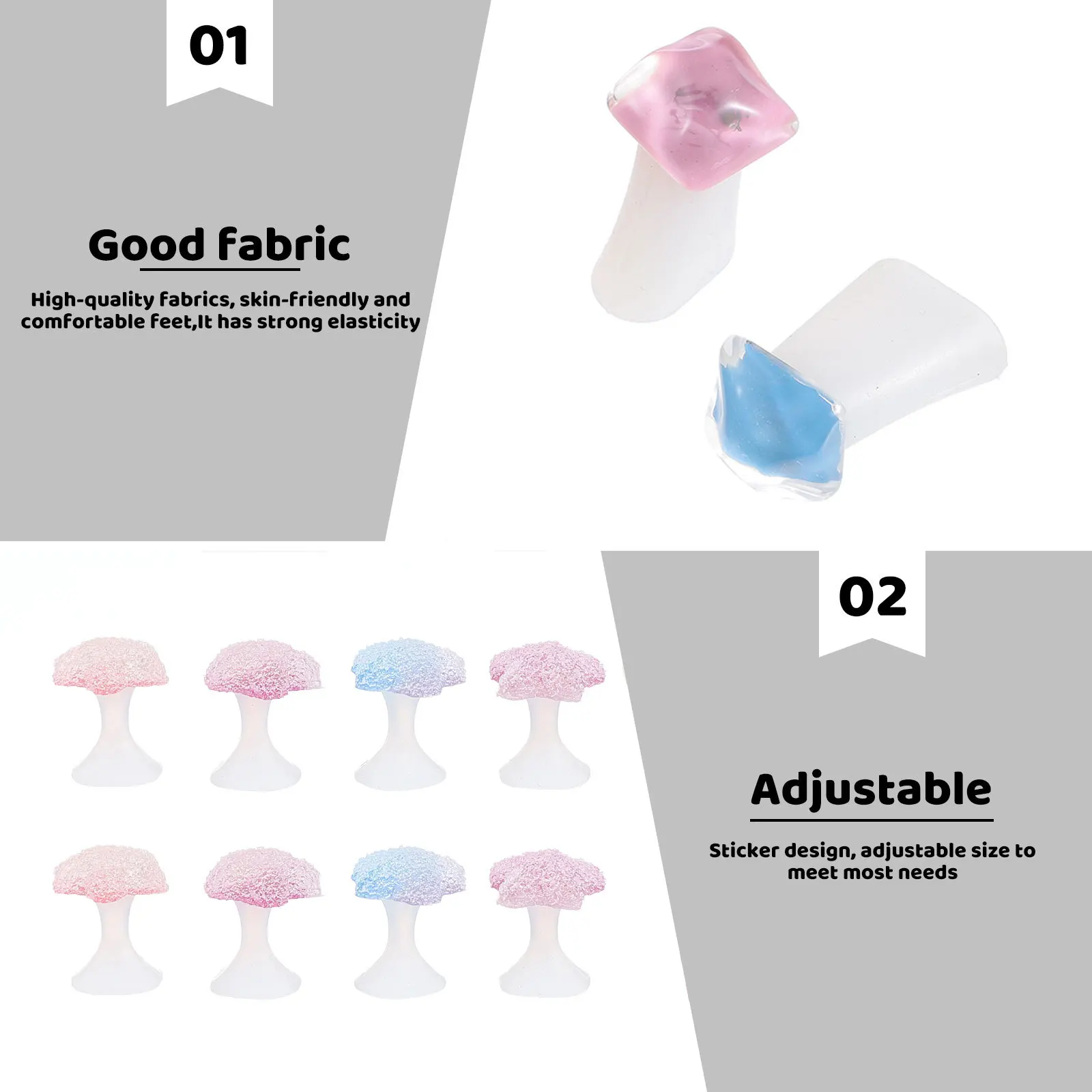 

Toenail Aligners Spreaders Women Separator Spacers Practice Separators Mini Cartoon Fish-shaped Divider Tools