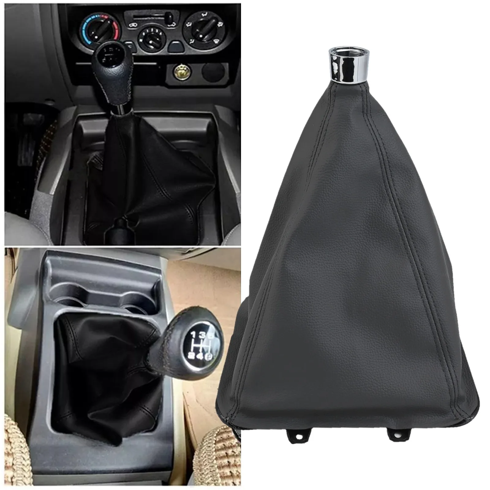 High Grade PU Leather Shift Boot Shift Lever Cover Gear Shift Knob Boot Dust Proof Design Refined Visual Details