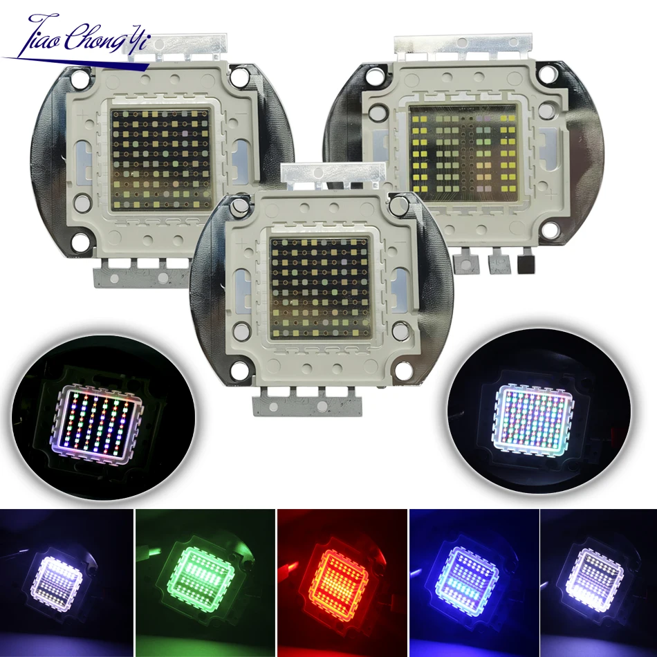 50W 60W 70W 100W RGB LED 83W WRGBW 10000K LED lamp bead DC26-28V For Brightening Aquarium Light Source Bead Fish Tank Water LED
