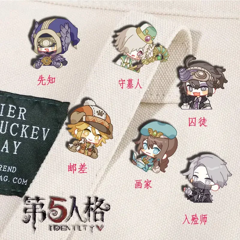 Anime Brooch Women Creative Identity V Figure Shirt Pin Fashion Couples Exquisite High Quality Metal Cute Broches Birthday Gift