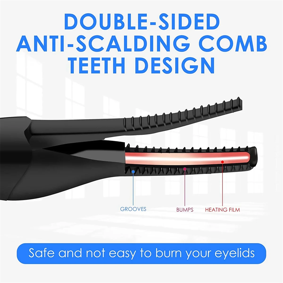 Recourbe-cils chauffant électrique, Mini USB, maquillage, outil Portable