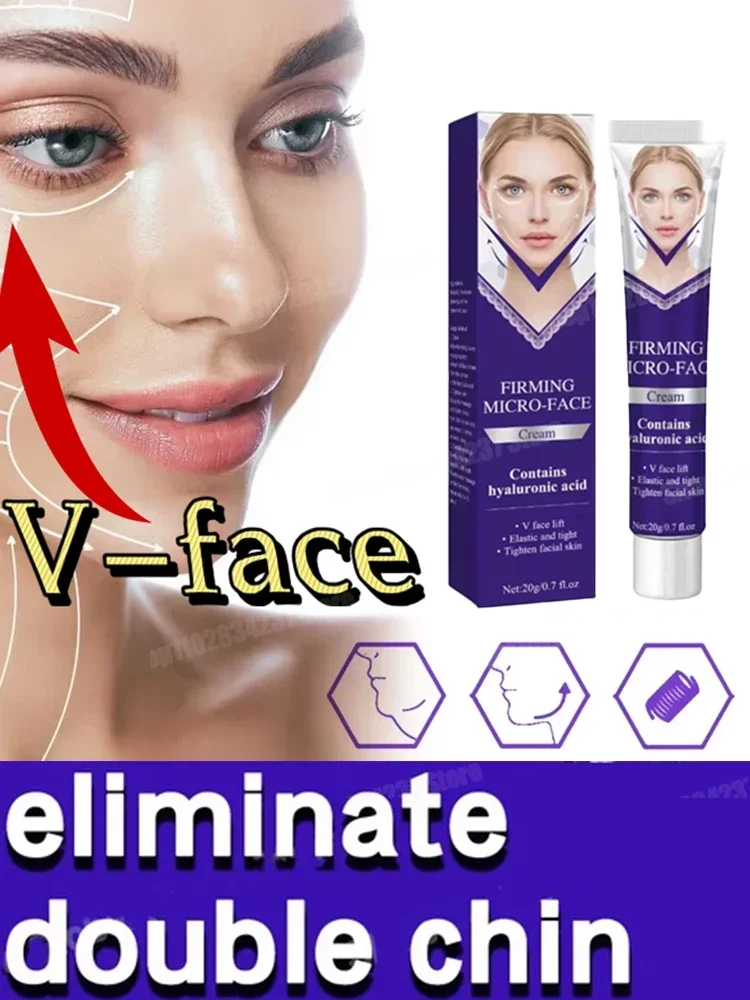 Schöne V-Form Straffende Facelift-Creme Entfernung Masseter Muskel Doppelkinn Gesicht Fettverbrennung Anti-Aging-Produkte