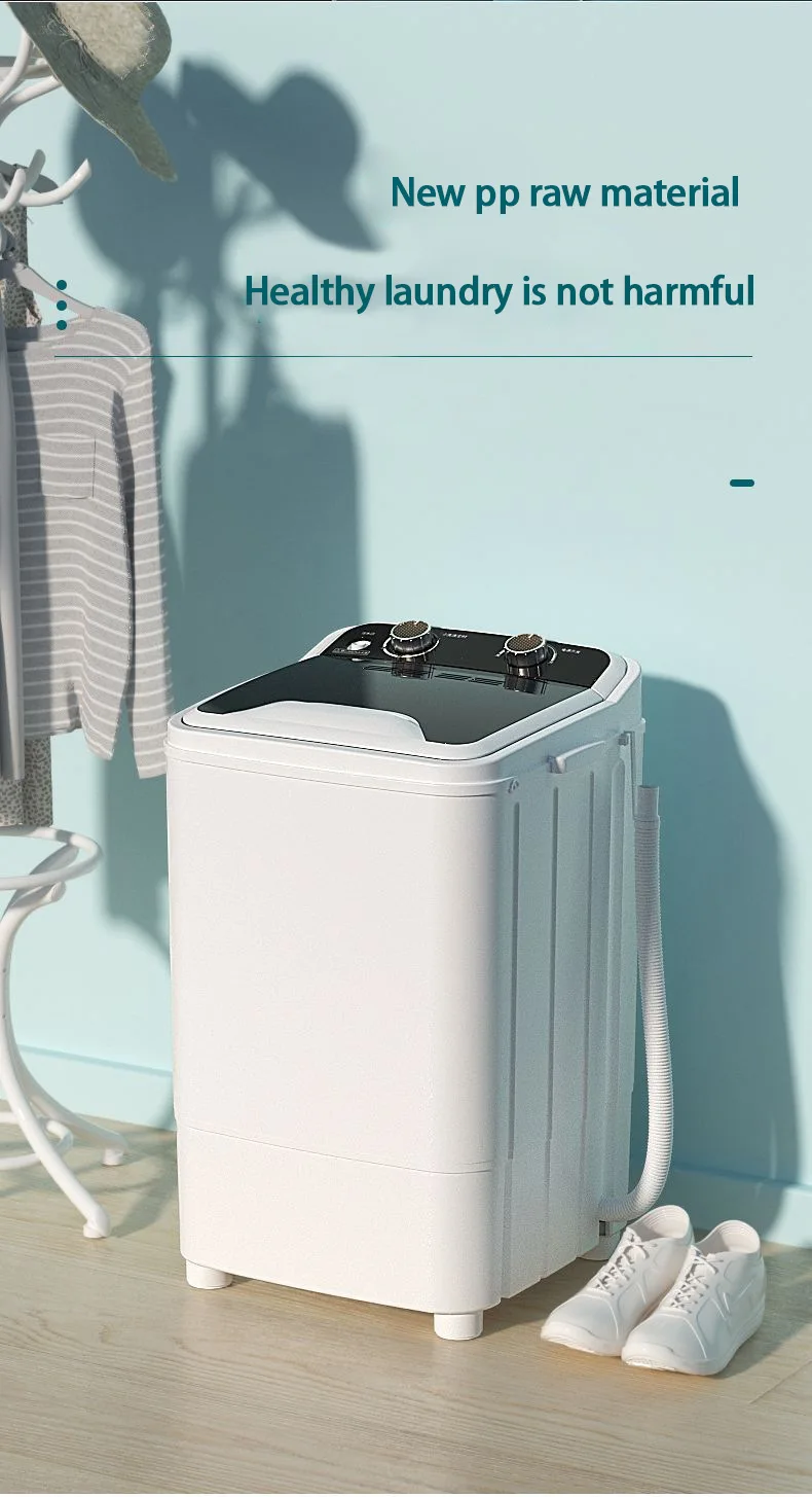 Cheap Mini Washing Machine 7.5kg Single Barrel Baby Clothes with Rotary Dryer Basket