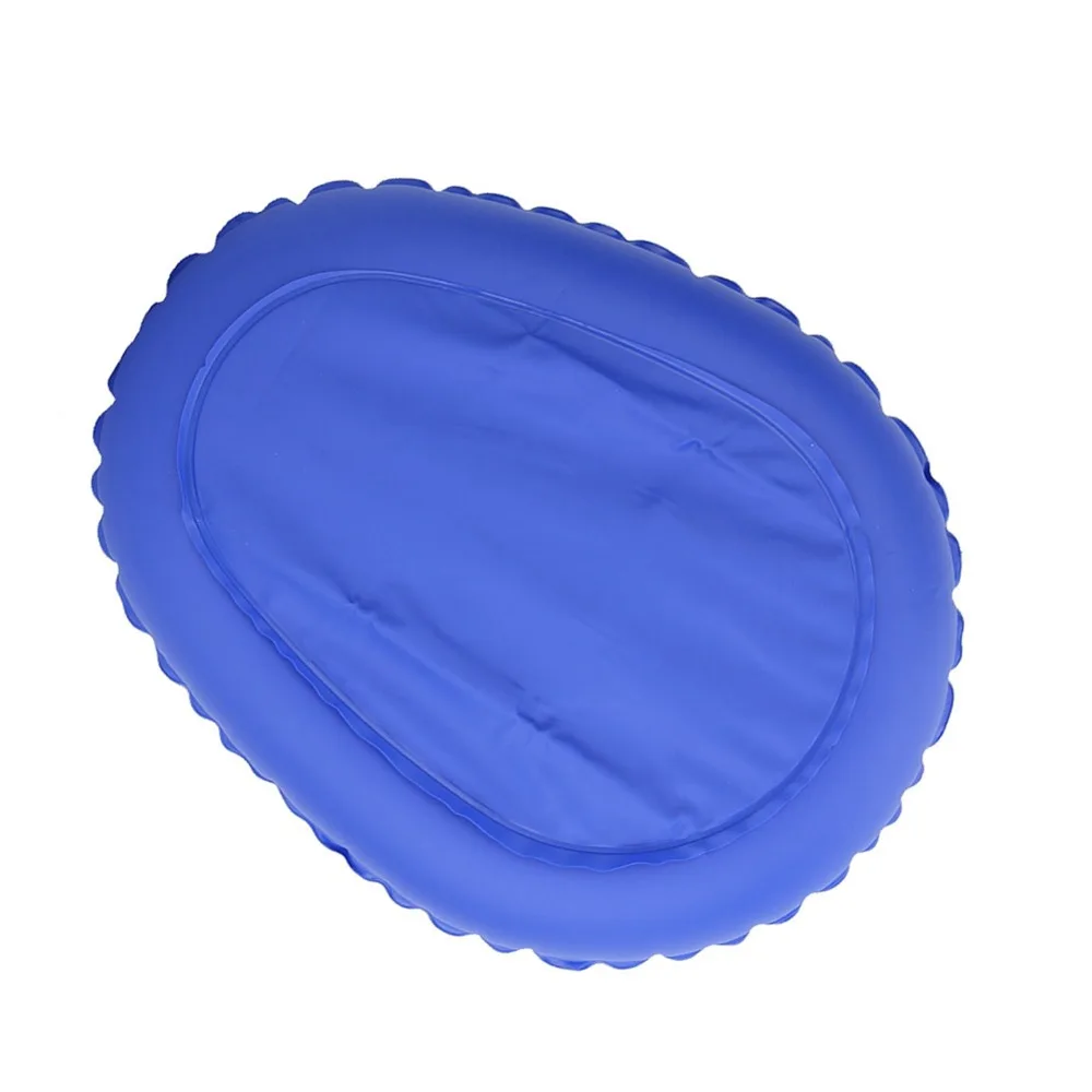 Portable Blue Inflatable Bedpan 32*25cm PU Bedpan Lightweight Reusable Anti-bedsore Bedpan Bedridden Care