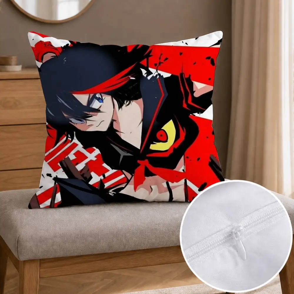 Kill la Kill Ryuko Matoi Double-sided Printed Square Decorative Cushion Cover for Sofa Living Room Home Decor
