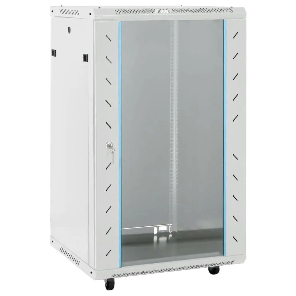 Gabinete de red 18U con patas giratorias - Rack IP20 de 19 pulgadas, dimensiones: 23,6x23. para X3 9,4 cm