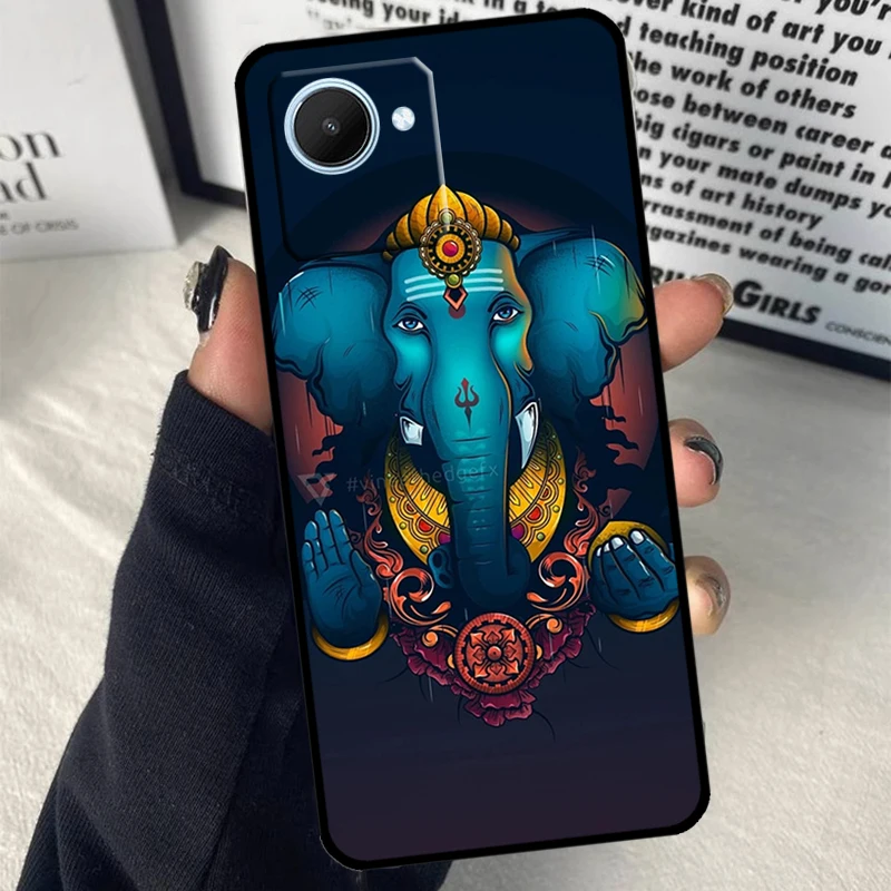 Ganesh Elephant God Case For Realme C55 C53 C35 C33 C31 C30 C21Y C25s C15 C11 9 10 11 Pro Plus GT Neo 5 3T 2T