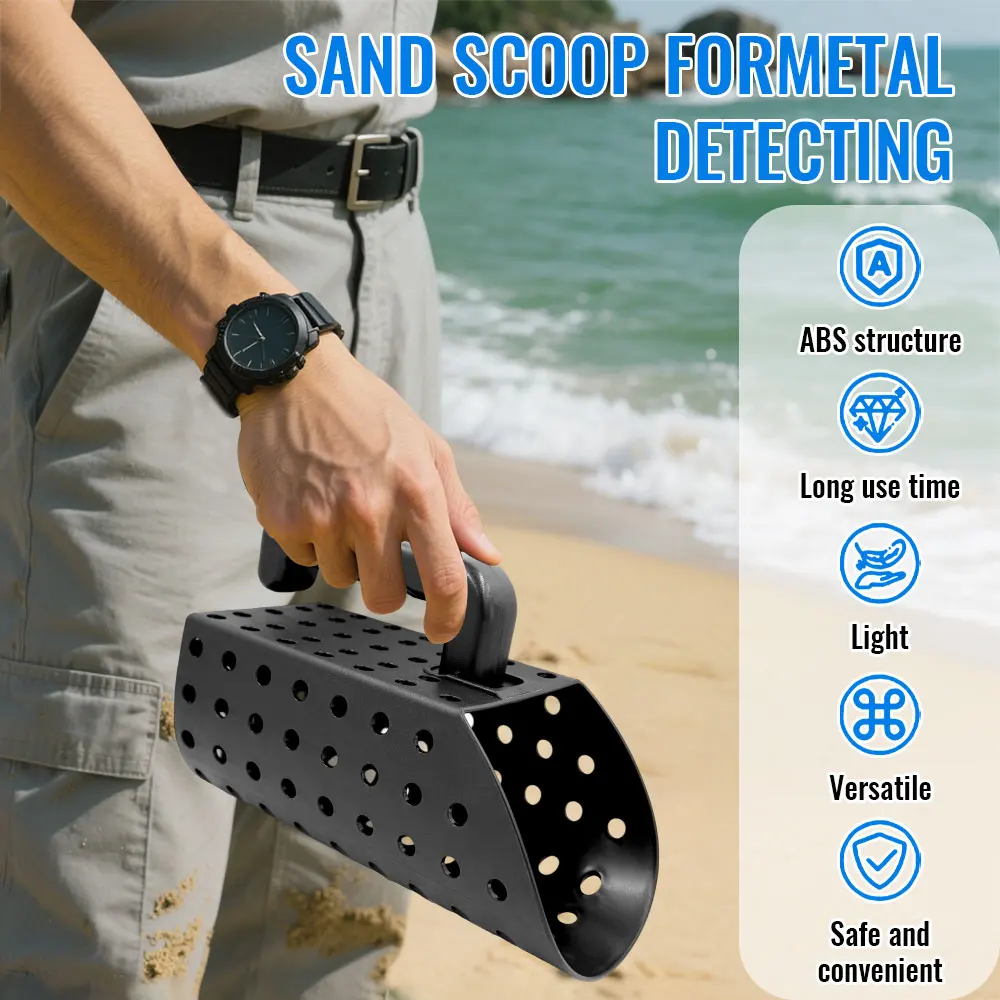 NEW ABS Plastic Beach Shovel Sand Scoop Sand Sifter Metal Detector Sand Scoop Shovel Set for Beach Metal Detecting Accessories
