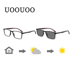 Photochromic Bifocal Reading Glasses Men See Near Reader See Far Gray Sunglasses Men Presbyopia  Can Custom With Cylinder Degree