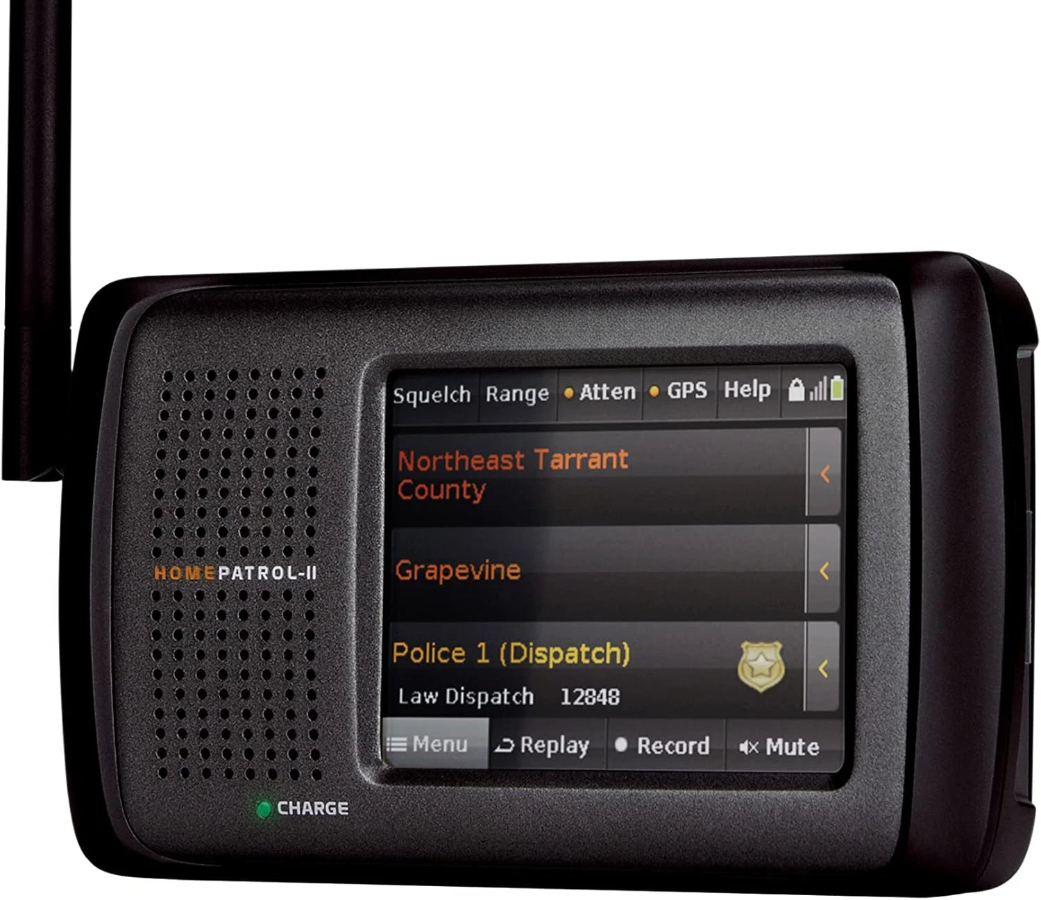 HomePatrol-2 Color Touchscreen Scanner with TrunkTracker V/S/A/M/E, APCO P25, Emergency Alerts