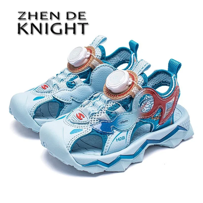 2024 New Fashion Kids Sandals for Boys Children Summer Toddlers Beach Sandals Shoes Breathe Closed Toe Outdoor Sport Sandals