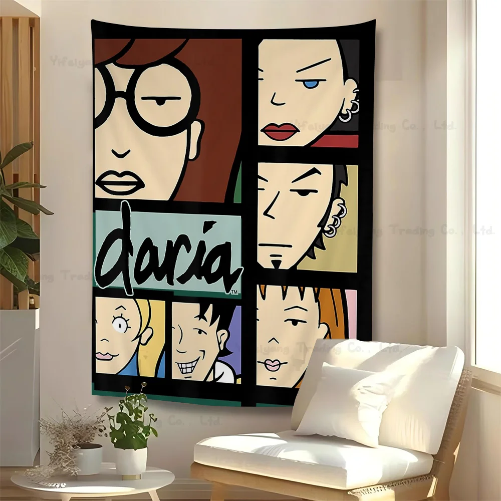 Daria Colorful Tapestry Wall Hanging Hanging Tarot Hippie Wall Rugs Dorm Wall Art Decor