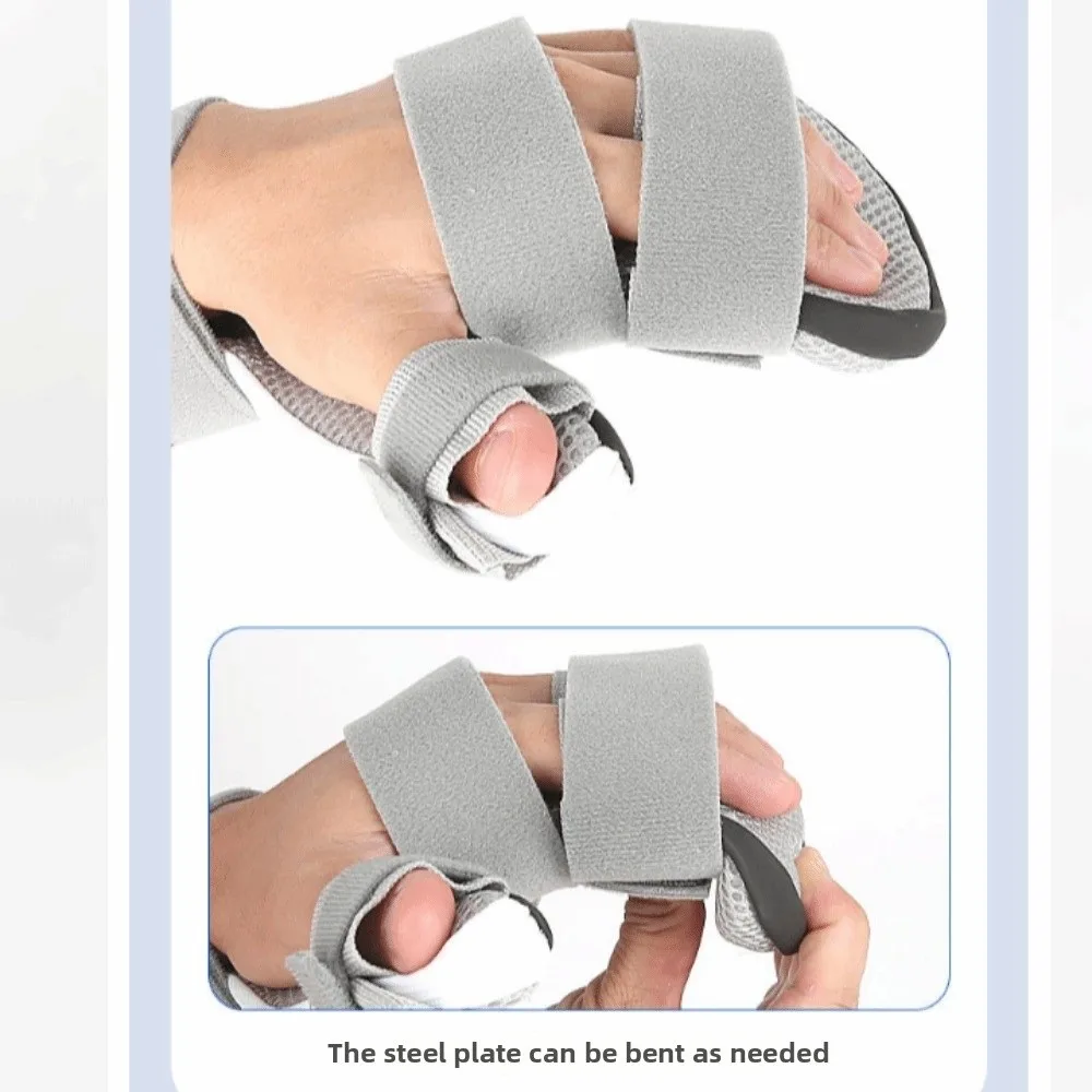 Orthotic Detachable Wrist Support Splint Breathable Adjustable Finger Splint Bendable Lightweight Finger Spreader Straightening