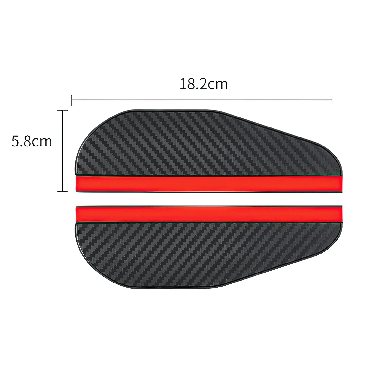 2Pcs Car Rearview Mirror Rain Eyebrow Rain Shield Snow Rainproof Blades Sticker Guard Sun Visor Auto Rear View Shade Protector