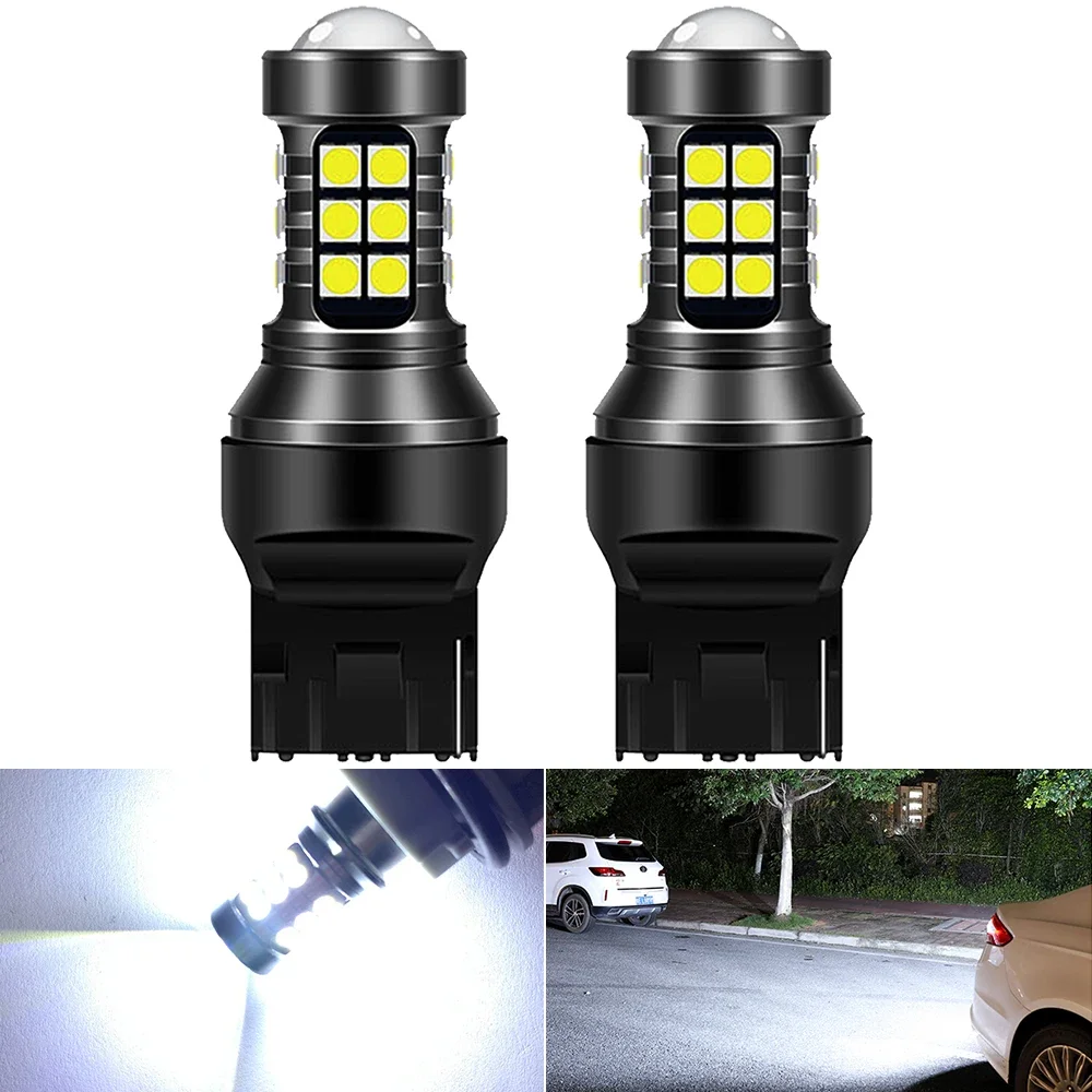 12V T15 W16W LED 921 912 7440 BA15S Super Bright 27 SMD 3030 LED Canbus Car Backup Stop Reserve Light Brake Lamp White 12v T10