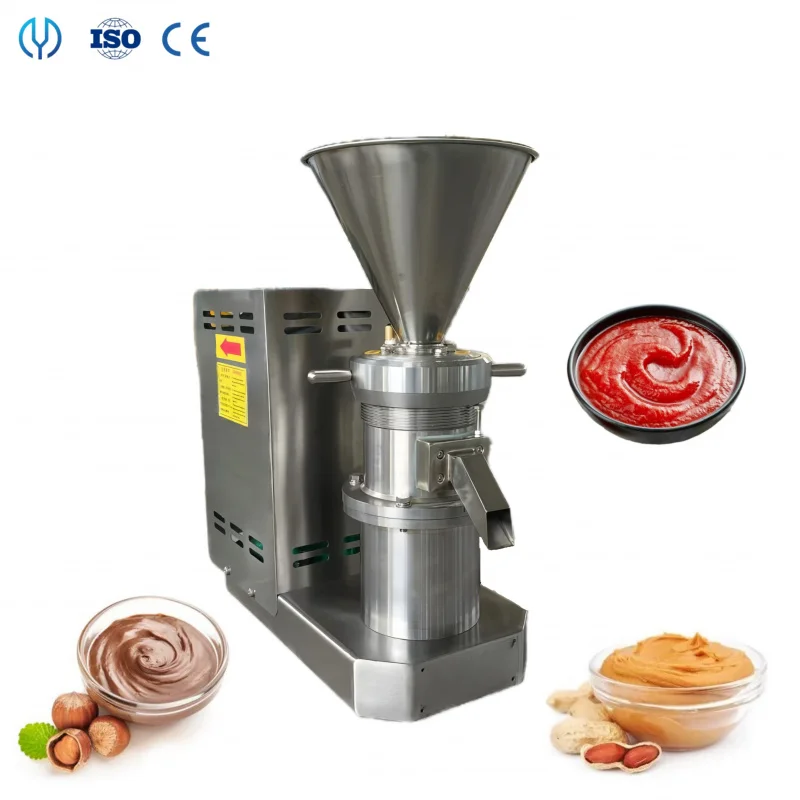 

Промышленная коллоидная мельница Тахини, арахисовое масло, машина для измельчения какао, изготовление мясной пасты, подходит для обработки соуса, растений