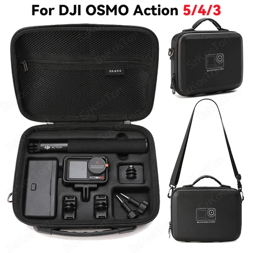 Bolsa de almacenamiento para DJI Osmo Action 5 Pro Action 4 3, bolsa de protección de hombro para cámara deportiva, caja de bolso de prevención de viaje portátil