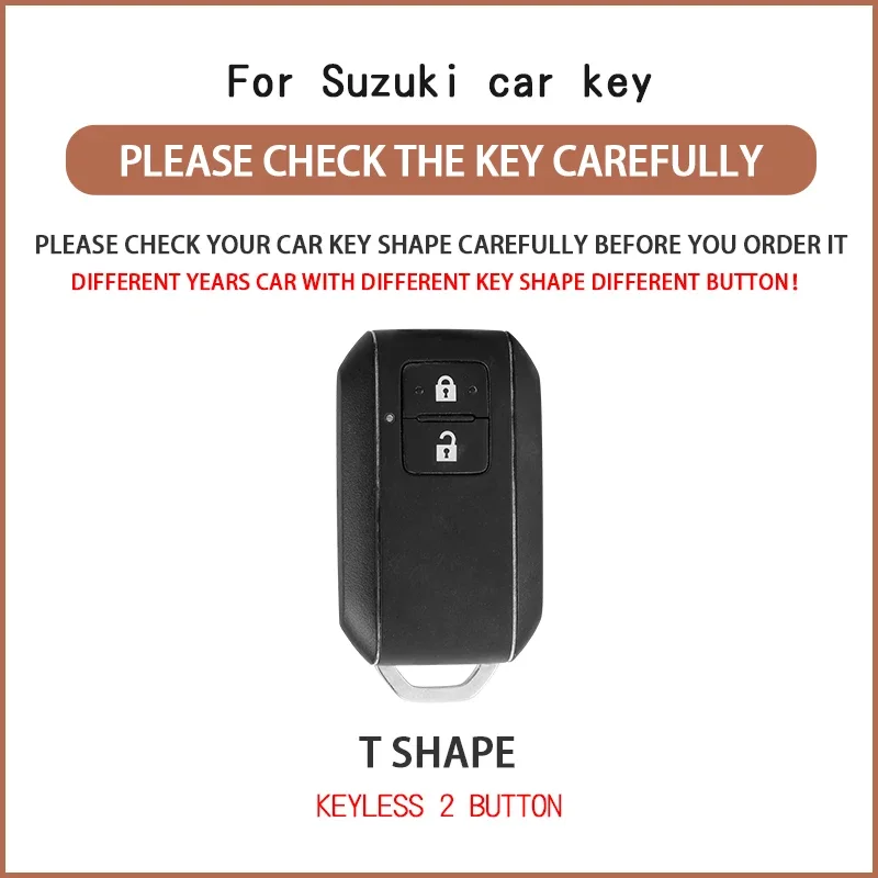 Bow Car Key Case Cover for Suzuki Ertiga Swift 2017 Wagon R Japanese Monopoly Type 3C Suzuki Swift 2024 Cover Remote 2 Button