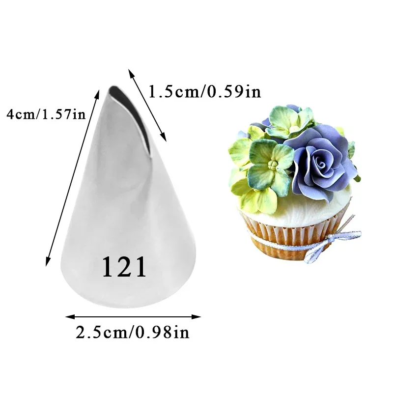 1pcs Big Size Rose Petal Piping Nozzle Korea Bean Paste Flower Petals Cake Decorating Icing Tip Nozzles For Cream #225 224