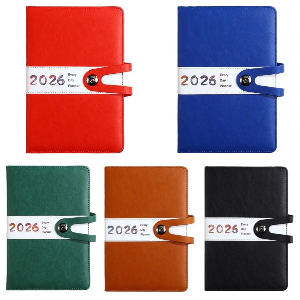 الإنجليزية 2026 جدول مخطط المفكرة مقاومة للاهتراء 12 شهرا قائمة المهام دفتر كفاءة ورقة سميكة مخطط العمل المكتبي