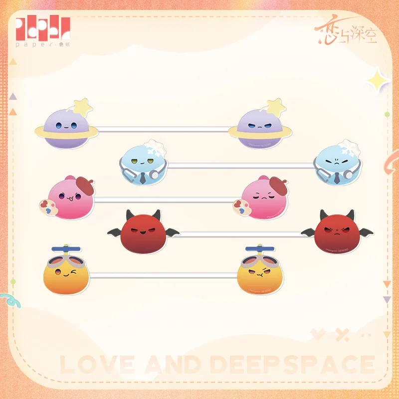 In Stock Official 2025 Double Eleven Anime Love and Deepspace Xavier Zayne Rafayel Sylus Caleb Acrylic Data Cable Organizer 4