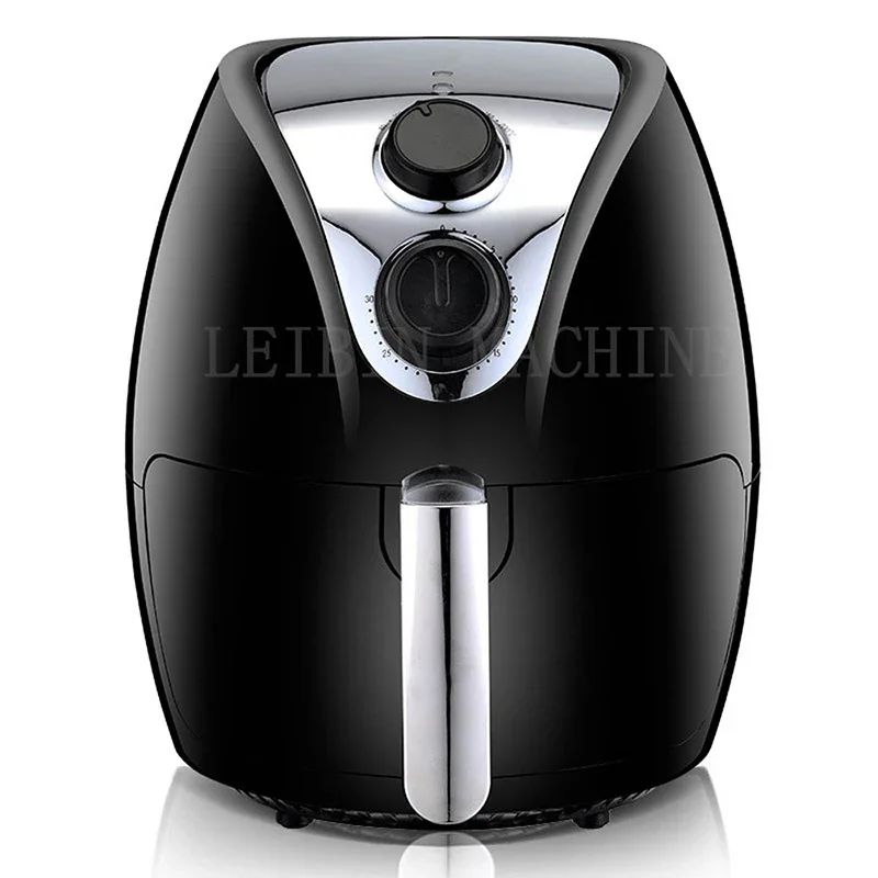 Fritadeira elétrica doméstica sem fumaça, 1250w, 4l, grande capacidade, sem óleo, fritadeira elétrica, máquina de batatas fritas