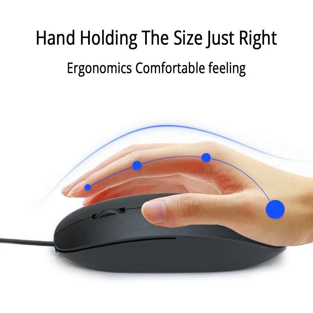 Pc Computer Mobile Gamer Gaming Mouse Forr Wired Mouse Wheel Mute Usb Optics For Pc Acer Laptop